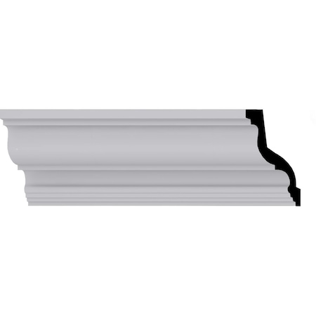 Ekena Millwork 3 7/8"H x 3 7/8"P x 5 1/2"F x 94 1/2"L Gorleen Crown Moulding MLD03X03X05GO